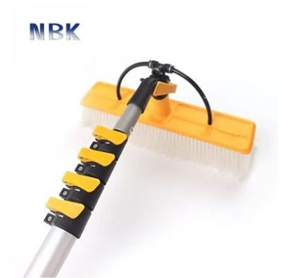 China Telescopic Long Rod Solar Panel Cleaning Equipment Manual Solar Cleaning Brush for sale