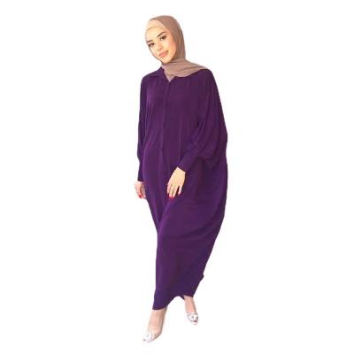 China Latest Milk Silk Muslim Dresses 2022 Wholesale Turkey Islamic Clothing Long Sleeve Maxi Dress For Istanbul Women for sale