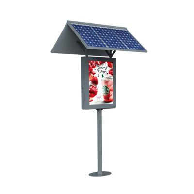 China Outdoor Solar Powered Sunlight Digital Readable Advertising Billboard, Ip65 Digital Signage LCD Display Advertising Monitor for sale