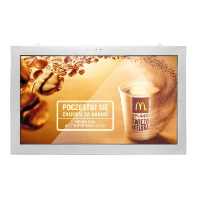 China 75inch Outdoor Wall Mount Outdoor LCD Advertising Display IP65 High Brightness Sunlight Readable for sale