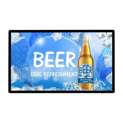 China Indoor Indoor Wall Mounted 55inch LCD Advertising Display With Software Network Version for sale