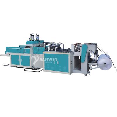 China Factory Two Lines Hot Break Plastic Bag Making Machine Price Shopping Bag Machine for sale