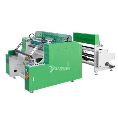 China Factory hot needles bopp opp pe film rewinding machine for flower sleeve bag for sale