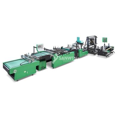 China Factory Full Automatic Biodegradable PE HDPE DHL Express Courier Poly Mailer Plastic Bag Making Machine for sale