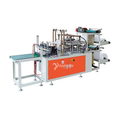 China LDPE HDPE PE CPE EVA Factory Automatic Strip Polyethylene Plastic Disposable Glove Making Machine for sale