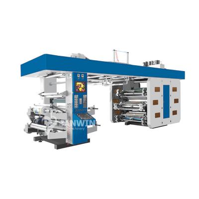 China Factory High Speed ​​Ci 4 Four 6 Color Roll BOPP OPP HDPE LDPE Plastic Film Nylon Flexography Printing Machine for sale