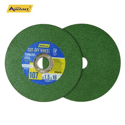 China One Inch 107mm T41 1 Mesh Metal Cutting Disc 4 Mesh Disc Wheel Cutting Wheel Cut Out Wheel For Stainless Steel Iron Economical Awant Green for sale