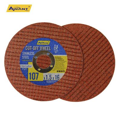 China Two Inch 107mm T41 2 Mesh Disc Wheel Cutting Disc 4 Mesh Cut Disc Cut Out Wheel For Stainless Steel Metal Iron Awant Top Quality Red for sale