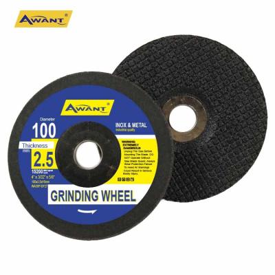 China Aluminum Grinding Wheel 100mm 4 Inch Flexible Grinding Wheel With A For Metal Stainless Steel Cast Iron 1 Mesh Black T27 36 120 Awant for sale