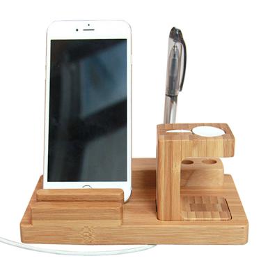 China Wooden Charging Dock Stand for Apple Watch Wooden Charging Dock Stand for Apple Watch, Docking Station Cradle Bracket for iPhone iPad iPod and iPhone other Phone tablets for sale