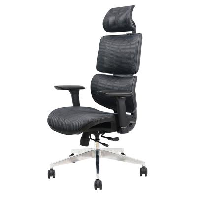 China Adjustable Comfortable Commercial Fabric Swivel Sillas De Oficina Office Furniture Mesh (Height) Executive Chair for sale