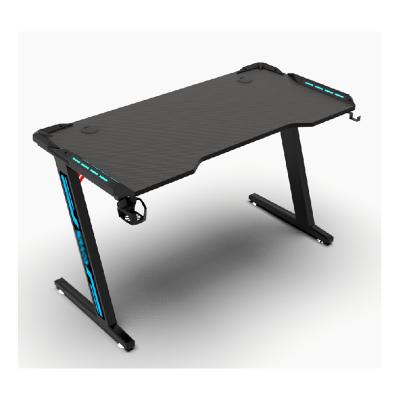 China (Size)Wholesale Adjustable Gaming PC Computer Packing Desk Table 3 Color RGB Lights Gaming Table For Gamer for sale