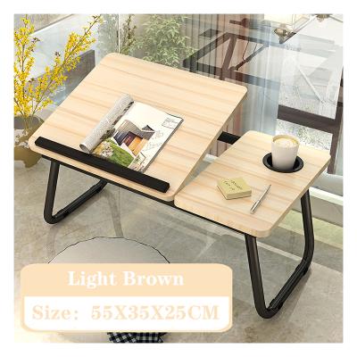 China Foldable Multifunctional Wooden Portable Adjustable Foldable Laptop Table Computer Convenient Folding Table For Bed for sale