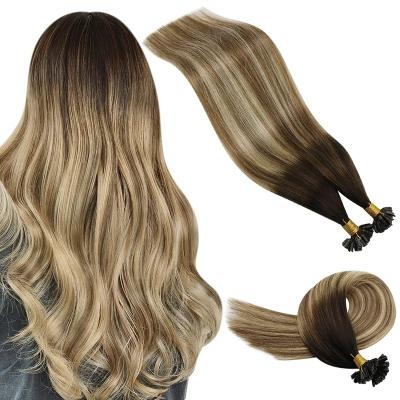 China 100% Long Lasting China Hair Remy Human Hair Nail U Cuticle Tip Hair Extensions For American for sale