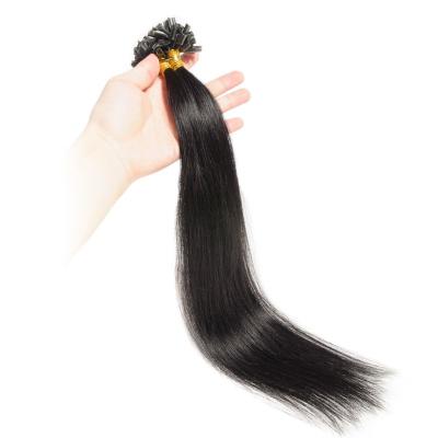 China Long Lasting Color U Tip Hair Plant Keratin Unprocessed Virgin Hair Multi Tip Hair Extensions For EUR for sale