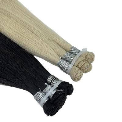 Cina Factory Direct Sales Silky Soft Soft Natural Virgin Hair Extension And Hand Tied Hair Weft Hair Extensions in vendita