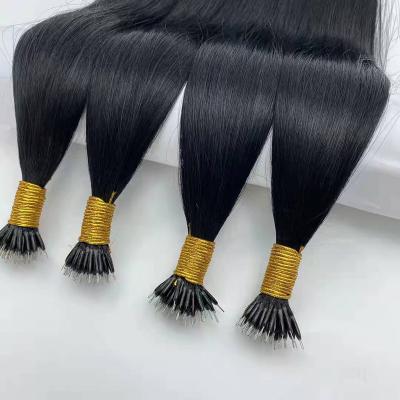 China Nano Ring Human Hair Extensions Virgin/Remy Hair Nano Thick Soft Soft Ring Human Hair Extensions for sale