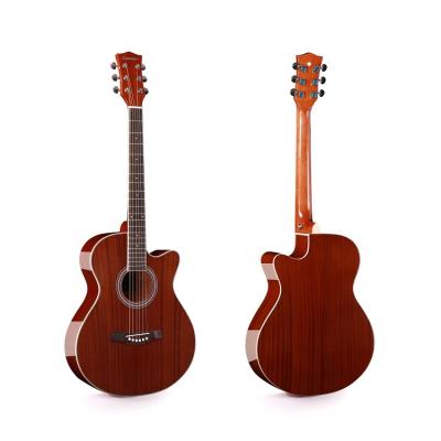 China Good Quality Sapele 40 Inch String Sapele Acoustic Guitar Top Music Instrument Steel Beginner Wholesale for sale