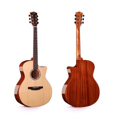 China Impeccable OEM Solid Workmanship 41 Inch Impeccable Superior Acoustic Guitar, Customization Available for sale