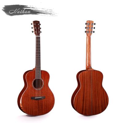 China Hot Selling Solid Manhogany 36 Inch GSMINNI All Electric Solid Acoustic and Chinese Guitar, OEM Guitar for sale