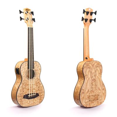 China ASH Bass Mini Electric Guitar Nylon 4 Strings Pie Ukulele Electric Bass for sale