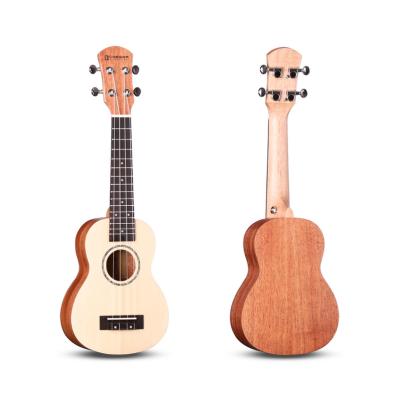 China Sapele Caesar Best China Brand Custom Logo Soprano Superior Solid Wood Ukulele for sale