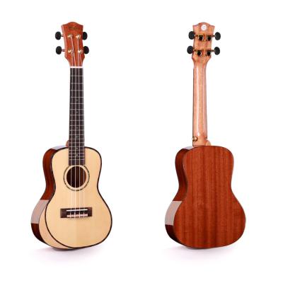 China High Quality Solid Fir All China Solid Ukulele Wholesale Musical Instrument, 24 Inch Ukuleles, Concert Ukelele for sale