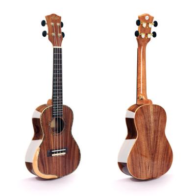 China Hot selling solid acacia all solid acacia ukulele with premium quality and competitive price, 24 inch ukuleles, concert ukelele for sale