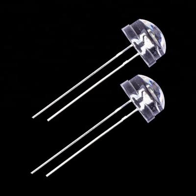 China Hot Pure Natural Cool White 10mm Straw Hat Dip Led Chip Diode 12mil for sale