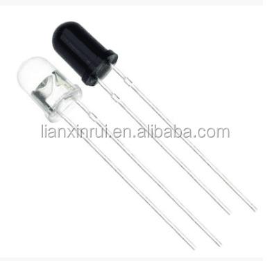 China INGAN Infrared Transmitter And Receiver 850nm 940nm IR LED 5mm LED Round Diode for sale