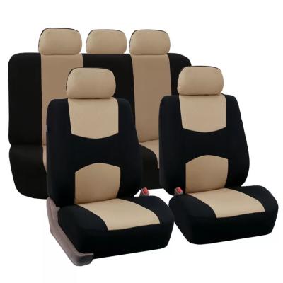 China Durable Disposable Car Seat Covers Seat Cover Fabric Polyester Accessories Full Set Car for sale