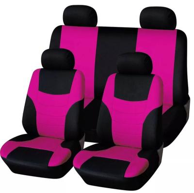 China Durable Compatible Breathable Car Seat Covers Fabric Airbag Classic Design for sale