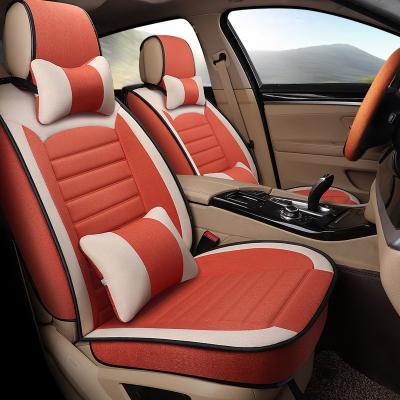 China Seat Covers Full Set Long Lasting Durable Automotive Neck And Lumbar Pillows Car Seat Cover Universal Fit Most Car, Truck, SUV Or Van for sale