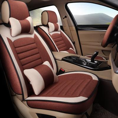 China Durable Car Seat Protector Auto Inner Airbag Compatible Universal Fit Seat Cover For Car Neck And Lumbar Pillows Comfortable for sale