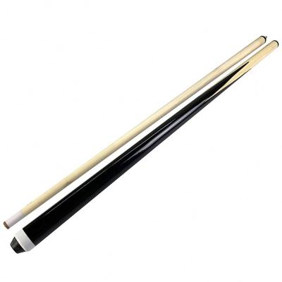 China Low Price Billiard Cue 550g White Wooden Four Tip Spray Paint Double Section American Style Handcrafted for sale