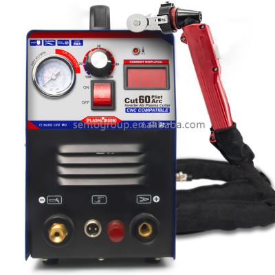 China Plasmargon Air Plasmargon Air Plasma Cutter Machine 60a Arc Plasma Cutter Machine 60a Pilot Arc Plasma DC Digital Display IGBT Portable Metal Cutting Tool for sale