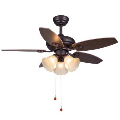 China Silent ECOJAS dining room electric fan lamp fan lamp living room ceiling lamp American modern simple home lamp for sale