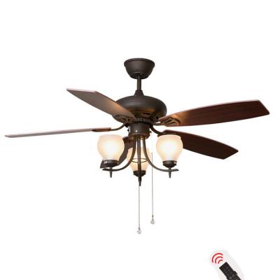 China ECOJAS Vintage Modern American Ceiling Fan Lamp Modern Living Room Dining Lamp With Fan Integrated Lamp Home Fan for sale