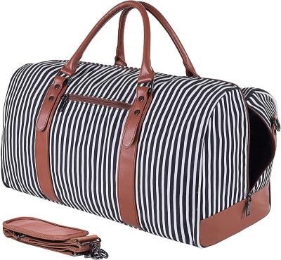 China Fashion OEM Factory Oversized Travel Duffel Large Canvas Overnight Bag for Men Weekender Bag Carry on Sports Gym bags for sale