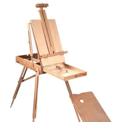 China School Office Stationery Supplies Hot Selling Canvas Art Stand Folding Easel Artist Art Painting Canvas Easel Wooden Panel for sale