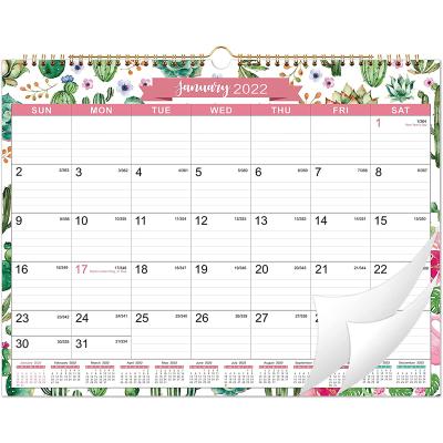 China 2022 New Years Customized Fashionable High Quality Printing Full Color Chinese Wall Desk Table Spiral Calendar for sale