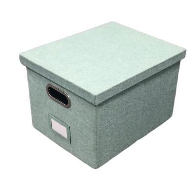 China High Quality Collapsible Nonwoven Home Decorative Storage Box Viable Cube Collapsible Trash Storage With Lid for sale