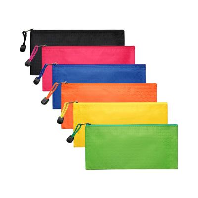 China Hot fashion\comfortable student\durable school supplies office zipper colorful to mesh custom clear simple sublimation pencil bag for sale