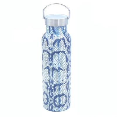 China Sustainable Marble Pattern Double Wall Vacuum Insulated Bottle High Quality Stainless Steel Drinking Water Bottle for sale