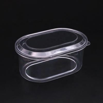 China Disposable Eco-friendly Plain Black Cake Boxes / Small Disposable PP Plastic Cake Box With Lid for sale