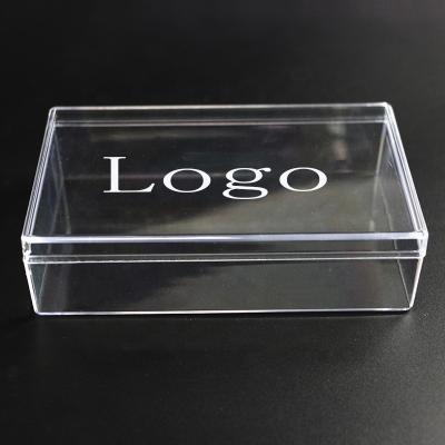 China Rectangular Clear Plastic Packaging Box Candy Boxes Materials China Manufacture Recycled Cube Plastic Package Box for sale