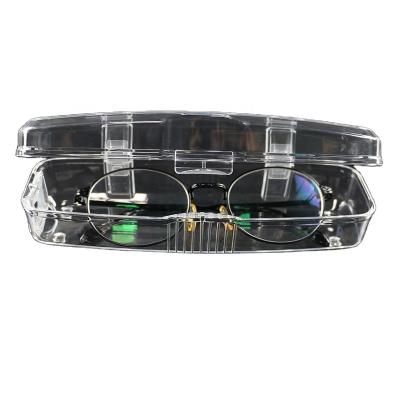 China Waterproof Ps Clear Glasses Plastic Waterproof Hard Cases With Hinge for sale