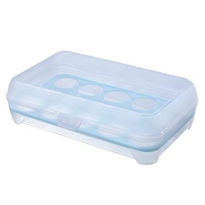 China Waterproof Transparent PP Sustainable Plastic Kitchen Egg Storage Container for sale