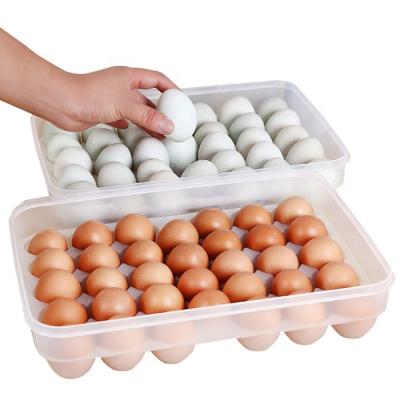 China 2021 Viable Square Pallet Hot Stacking Clear Plastic Egg Storage Container for sale