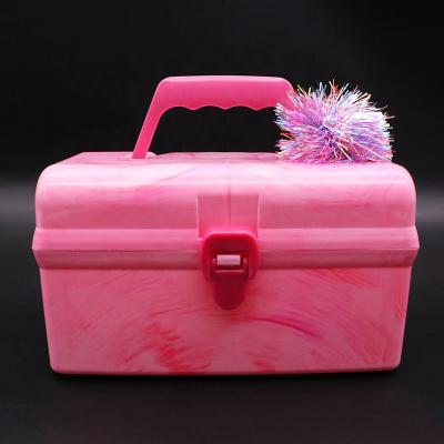 China Factory direct sales sustainable household multi-layer waterproof plastic make up storage box with divider for sale